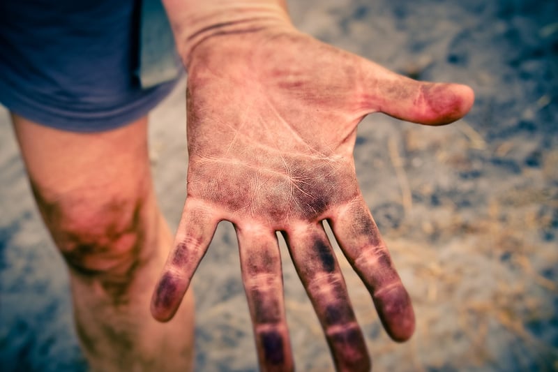 Meditating hands